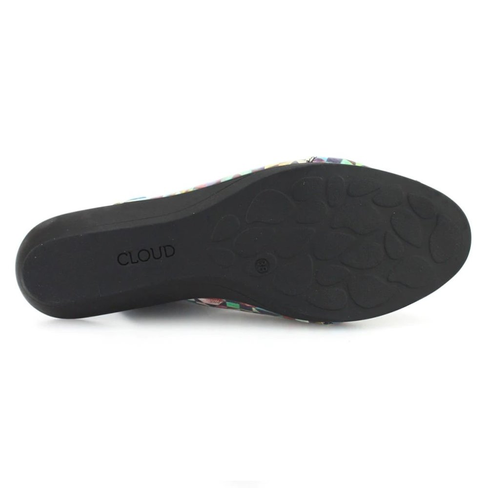 Sold!!!!!!!!!!NWOB CALIBER MYSTERE Cloud brand psychedelic print leather sandals - Picture 4 of 4